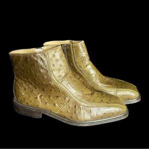 Private Collection Giorgio Brutini Genuine Alligator  Ankle Boots Men 8